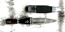 Load image into Gallery viewer, Sgian Dubh and Bodice Knife, Damascus Blade Kingdom Of Arms Exclusive