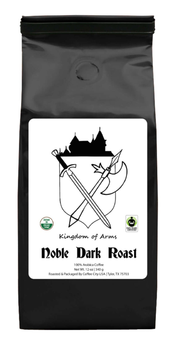 Noble Dark Roast Coffee by Kingdom Of Arms Expertly Grown and Roaste