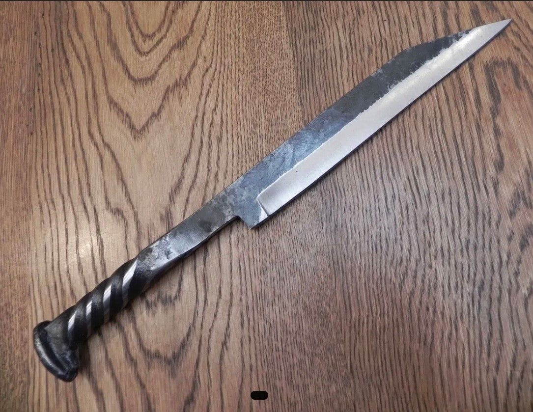 Railroad Spike Viking Scramasax Knife, AOC Exclusive Viking Seaxe Knife