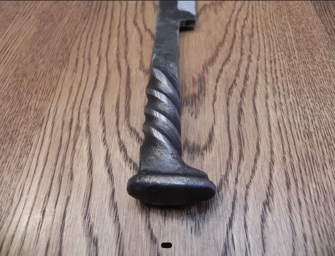 Railroad Spike Viking Scramasax Knife, AOC Exclusive Viking Seaxe Knife