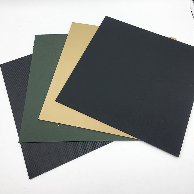 300x300mm Diy Knife Material Making Knife K Sheath Case Kydex K200 Carbon fiber Hot Plastic Plate Python Maple Leaves Symbol