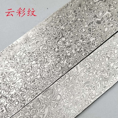 1 piece VG10 Sandwich Damascus steel for DIY exquisite knife Making Wave Pattern steel Knife blade blank has been Heat Treatment
