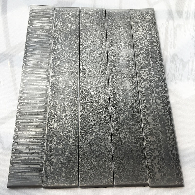 1 piece VG10 Sandwich Damascus steel for DIY exquisite knife Making Wave Pattern steel Knife blade blank has been Heat Treatment