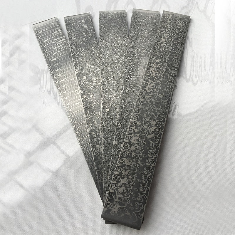 1 piece VG10 Sandwich Damascus steel for DIY exquisite knife Making Wave Pattern steel Knife blade blank has been Heat Treatment
