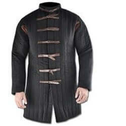 Adult Men Medieval Larp Viking Costume Leopold Gambeson Jacket Battle Hero Padded Winter Coat Pirate Cosplay