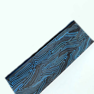 G10 Micarta Template Board Sheet Black/Red/Orange/Blue Damascus Canvas Material for DIY Knife Handle Craft Supplies -1Piece