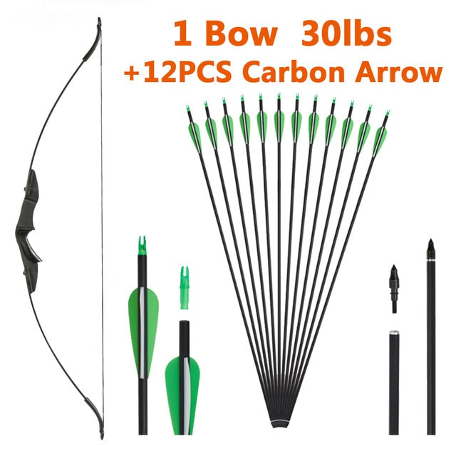 Take-Down Bow Left Right Hand Universal Recurve Bow For Children Adults Archery Outdoor Sports Shooting Beginner Hunting Game