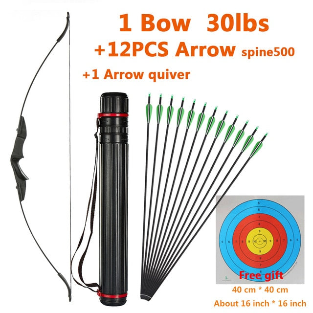 Take-Down Bow Left Right Hand Universal Recurve Bow For Children Adults Archery Outdoor Sports Shooting Beginner Hunting Game