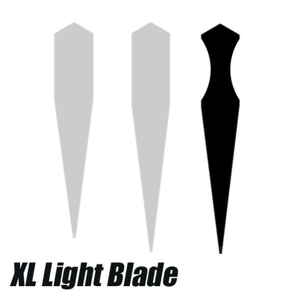 Practical XL Light Katana blade design showcasing geometries for efficient cutting performance.
