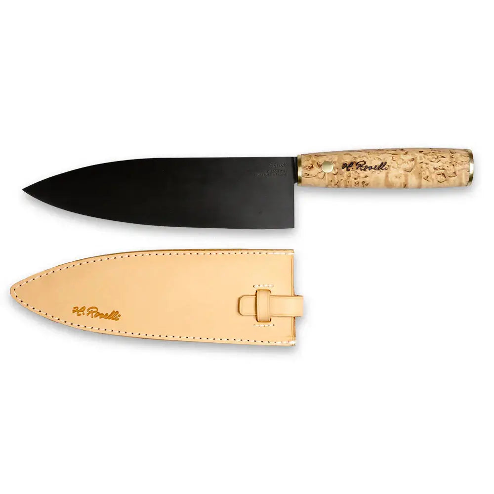 Roselli R770 The Gyuto Knife - Japanese Cooking Knife with leather sheath.