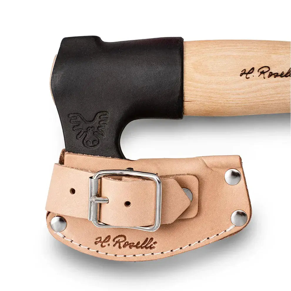 Roselli R860 The Axe, Short Handle with leather sheath and practical carrying loop.