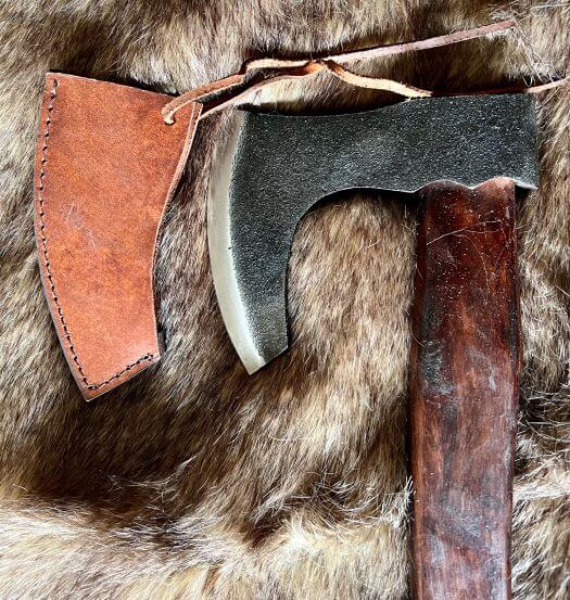 Short Viking Bearded - Functional Forged Axe by Man At Arms