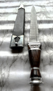 Scottish Long Dirk, Damascus Blade Kingdom Of Arms Exclusive