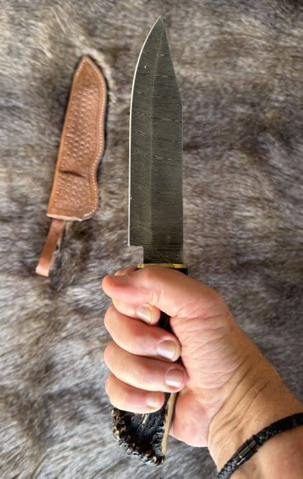 Crown Stag Bowie Knife