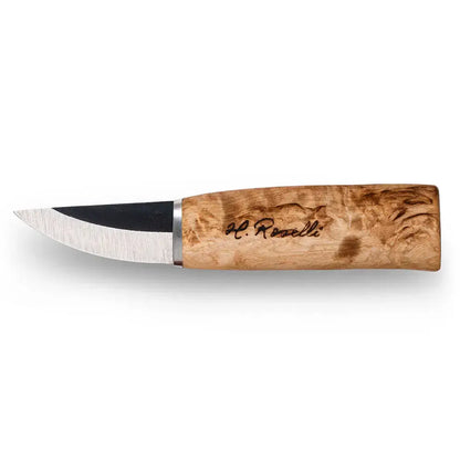 Roselli R130 The Grandmother Knife for craft work with a wooden handle and a small blade.