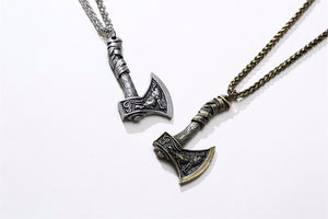Norse Viking Ax Pendant Necklace