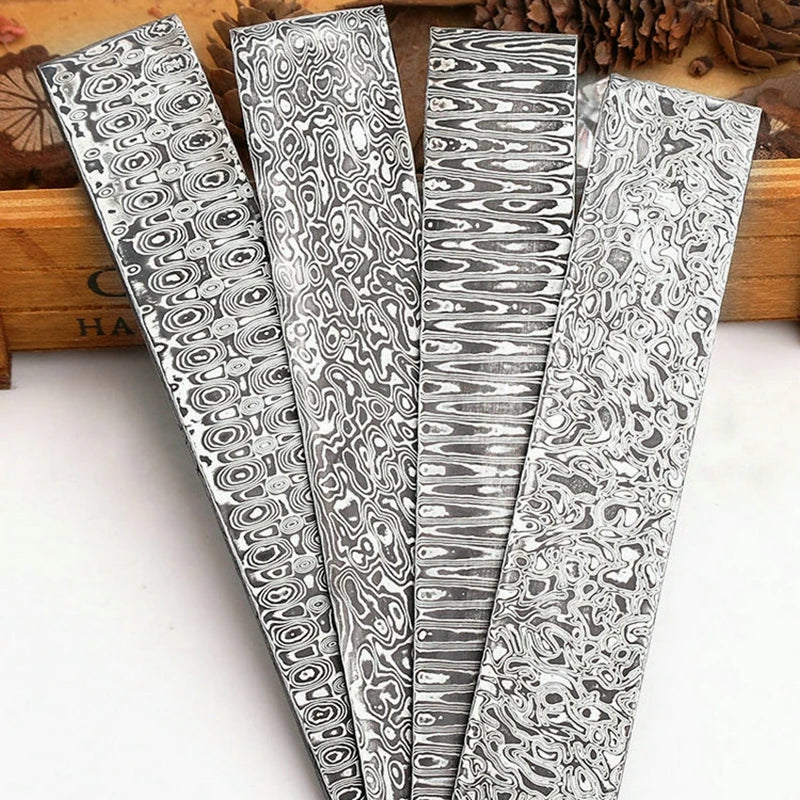 Damascus Steel Billet Bar, Steel Blade, Steel Blank, Forged Pattern Sandwich Steel For Damascus Kives Making