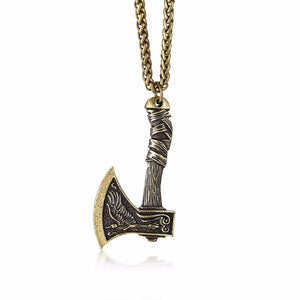 Norse Viking Ax Pendant Necklace