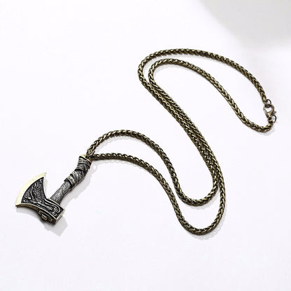 Norse Viking Ax Pendant Necklace