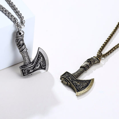 Norse Viking Ax Pendant Necklace