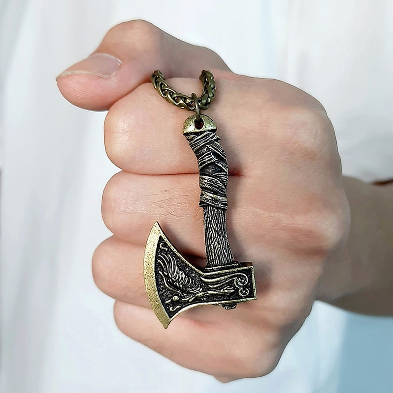 Norse Viking Ax Pendant Necklace