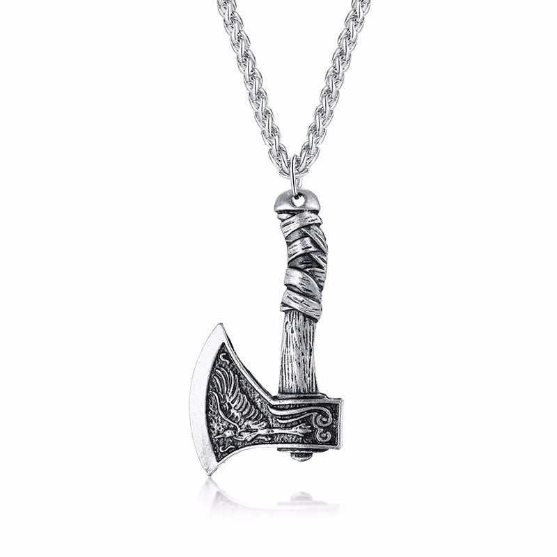 Norse Viking Ax Pendant Necklace