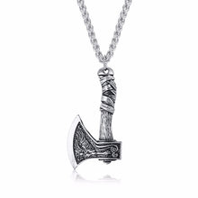 Load image into Gallery viewer, Norse Viking Ax Pendant Necklace