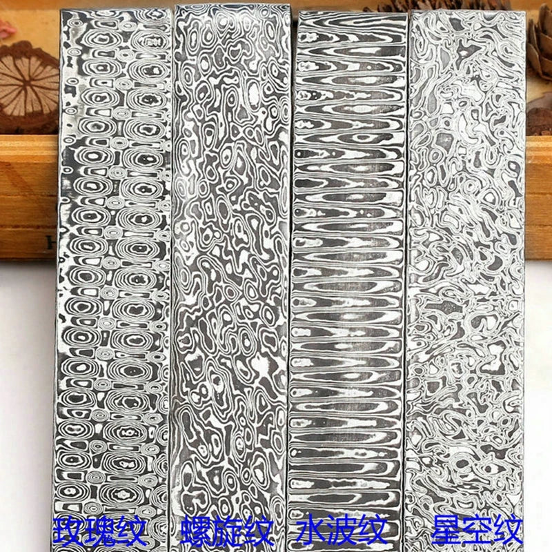 Damascus Steel Billet Bar, Steel Blade, Steel Blank, Forged Pattern Sandwich Steel For Damascus Kives Making