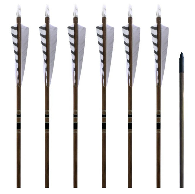 King Arrows Classic Traditional Arrows - 6 Pack