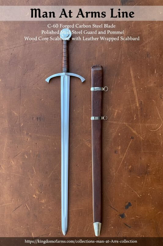The Bedford Medieval War Sword - Exceptional Design – Kingdom Of Arms
