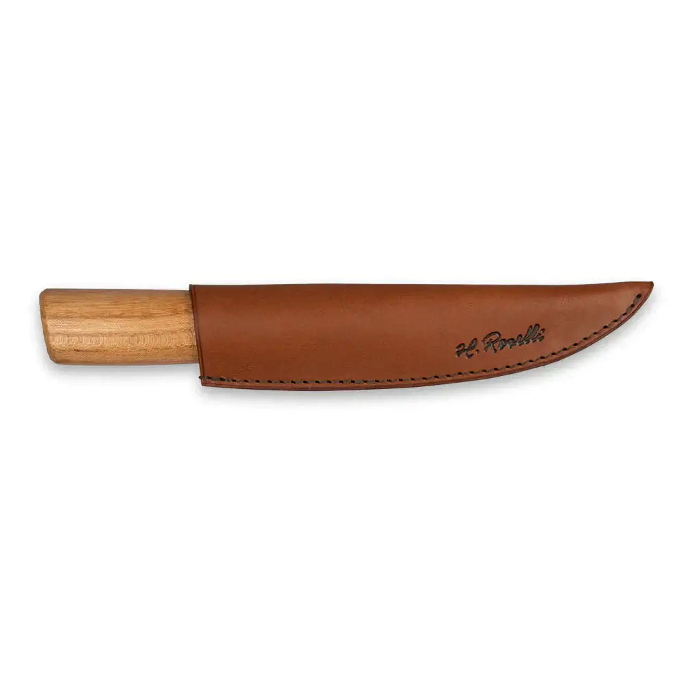 Roselli R112D The Carving Knife - Red Elm in leather sheath with wooden handle