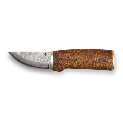 Roselli RD 320P The Grandfather Knife, Damascus with a stout blade and generously sized handle.