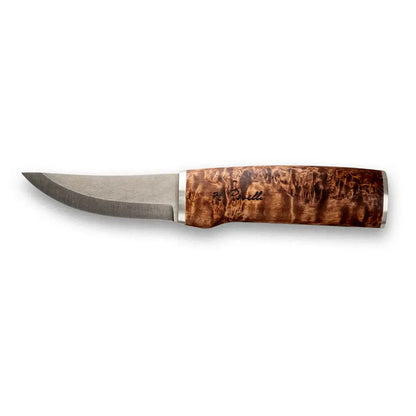 Roselli Hunter in UHC with Silver Mounts RW200S, featuring a unique handcrafted wood handle and a curved blade.