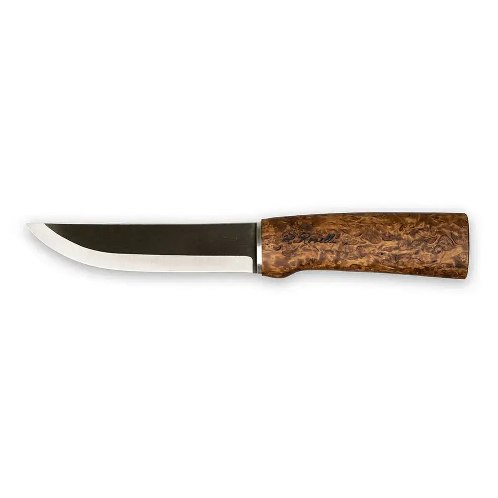 Roselli RW200L Hunter in UHC, Special Blade Length outdoor knife with curly birch handle and sharp blade.