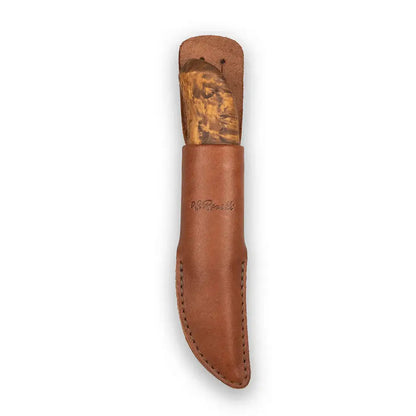 Roselli RW231 Bear Claw, UHC Steel Woodcarving and Detailing Knife in handmade leather sheath.
