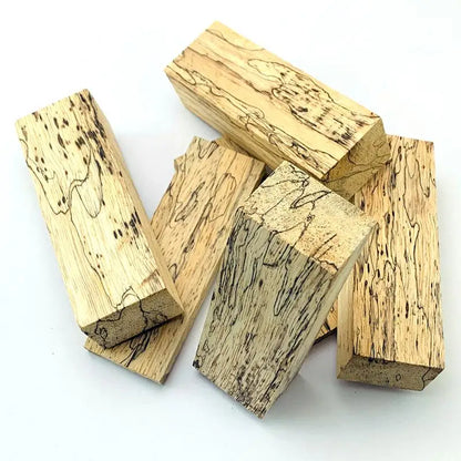 1 piece Spalted Maple Wood for DIY Knife Handle Making Material 120x40x30mm