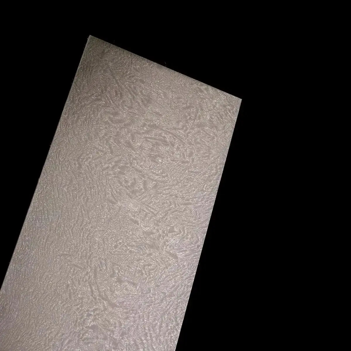 Wootz Steel Knife Making Damascus Blanks showing dark visible pattern and texture.