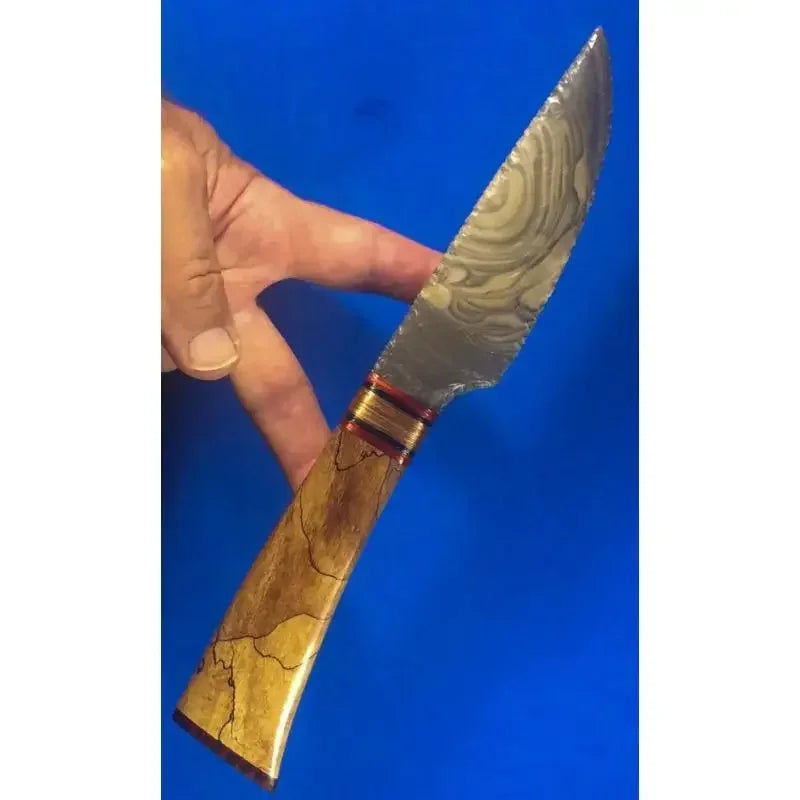 1 piece Spalted Maple Wood for DIY Knife Handle Making Material 120x40x30mm