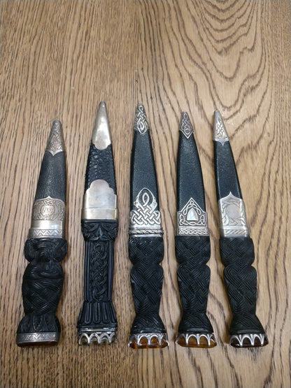 Scottish Dress Sgian Dubh, Hand Forged Highland Skean Dubh