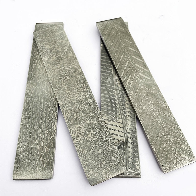 VG10 Sandwich Pattern Damascus Steel for DIY Knife Making Stainless Steel Knife Blade Blank Has Been Heat Treated