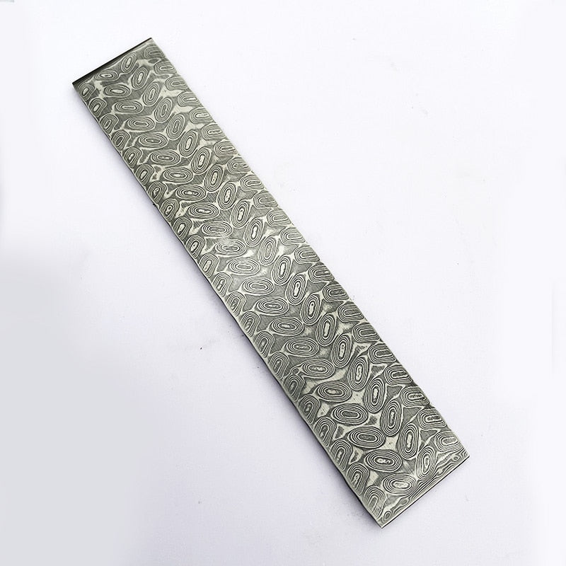 1piece New Pattern Damascus Steel for DIY Knife Making Material VG10 Sandwich Steel Knife Blade Blank Has Been Heat Treatment