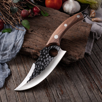 Meat Cleaver and Butcher Knife Stainless Steel Hand Forged Boning Knife Chopping Slicing Kitchen Knives Cookware Camping Knives