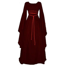 Load image into Gallery viewer, Medieval Witch Dress for Women Halloween Party or Cosplay Middle Ages Vampire Bride Costumes