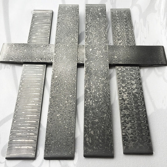 1 piece VG10 Sandwich Damascus steel for DIY exquisite knife Making Wave Pattern steel Knife blade blank has been Heat Treatment