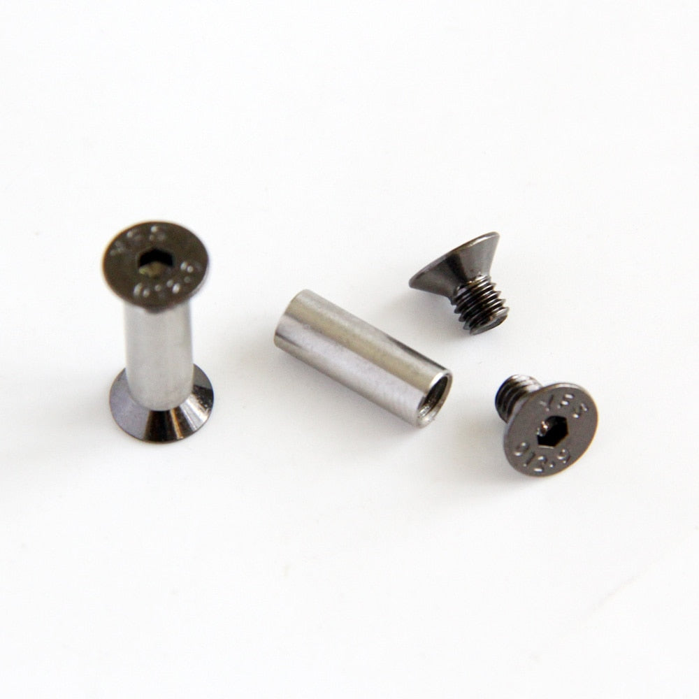 10 pcs lot Knife Handle Bolt Rivets Scale Screw Fastener Nut Flat Hex