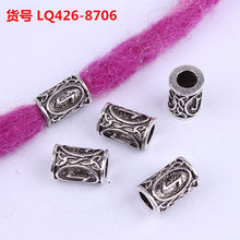 Load image into Gallery viewer, 10 pcs 24 Designs Viking Runes Set Loose Beads Spacer Beads Fit Beards or Hair TIWAZ TYR Sol rune Odal Futhark Rune DIY Jewelry