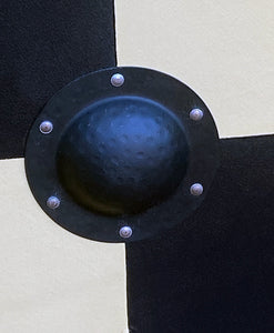 Hjalmar 30" Round Viking Shield, Handmade and Hand Painted