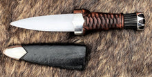 Load image into Gallery viewer, Scottish Highland Dress Sgian Dubh, Hand Forged Skean Dubh
