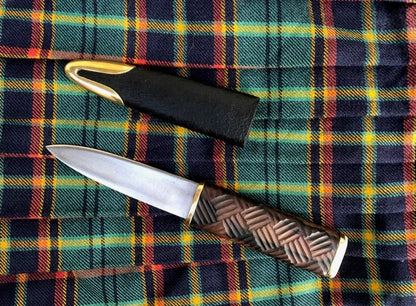 Scottish Dress Sgian Dubh, Hand Forged Highland Skean Dubh