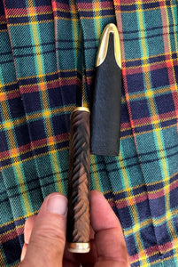 Scottish Dress Sgian Dubh, Hand Forged Highland Skean Dubh